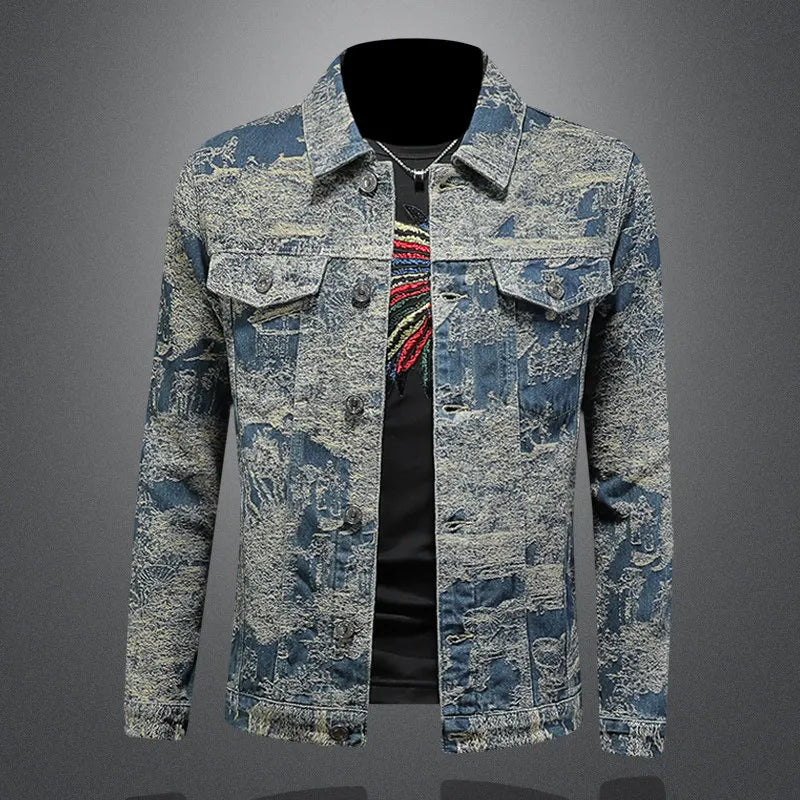 Signature Jacquard Casual Men's Jacket