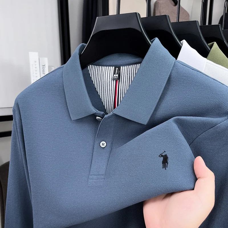 Small Embroidery Smart-Casual Polo Shirt