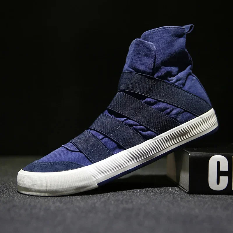 Strap-Up Canvas High Tops Sneakers