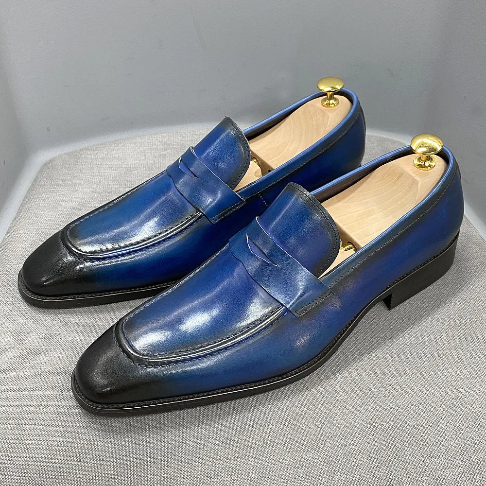 Classic Handmade Leather Penny Loafers