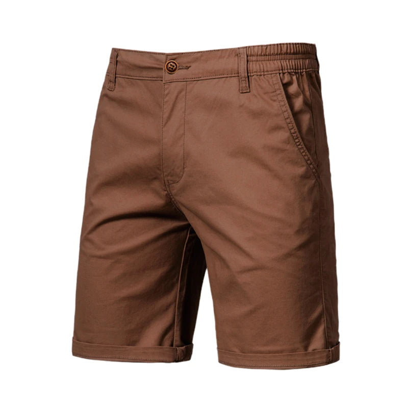 Classic Elastic Waist Chino Shorts