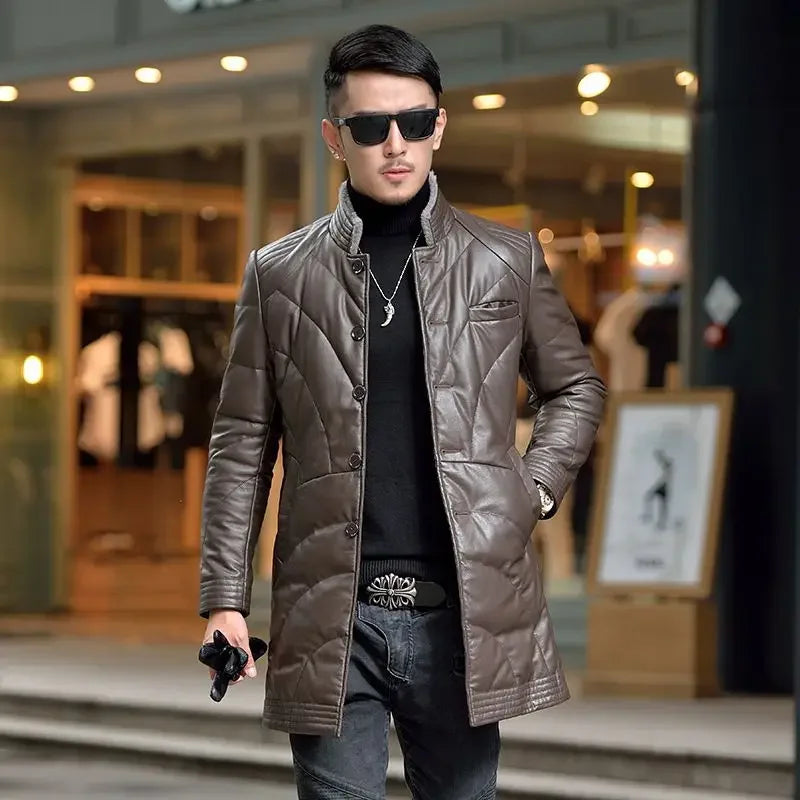 Classic Padded Puffer Sheepskin Coats