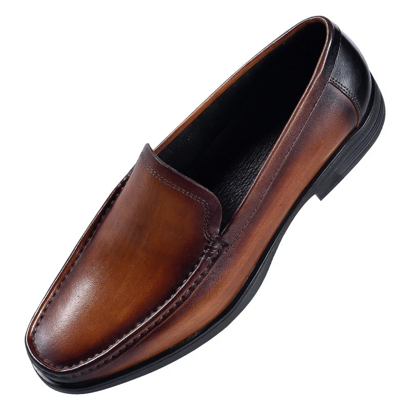 Genuine Leather Slip-On Men's Loafers