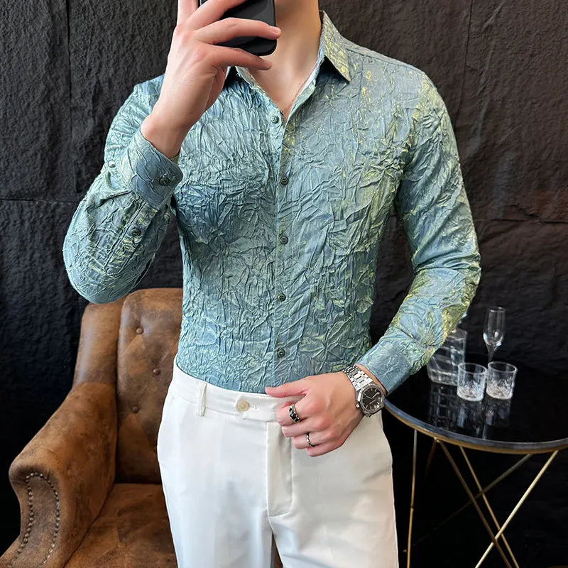 Fashion Folding Design Elegant Shirt