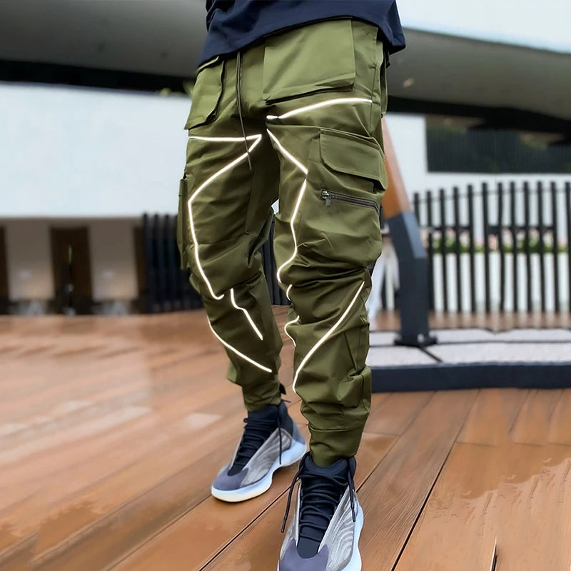 Tactical Multi-pocket Reflective Cargo Pants