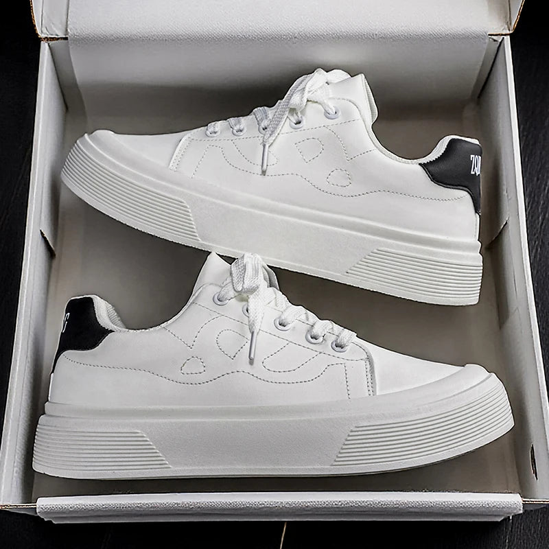 Solid Stitch Design Men's Sneakers