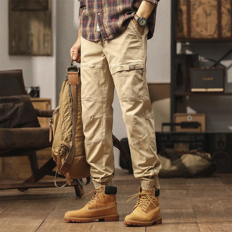 Solid Casual Jogger Fit Ankle Pants