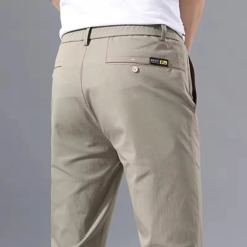 Smart Casual Style Straight Pants