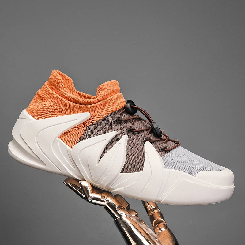 Breathable with Sock-Like Cuffs Sneakers