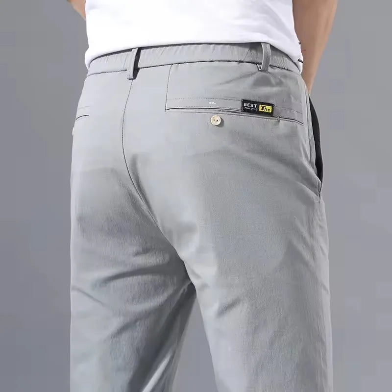 Smart Casual Style Straight Pants
