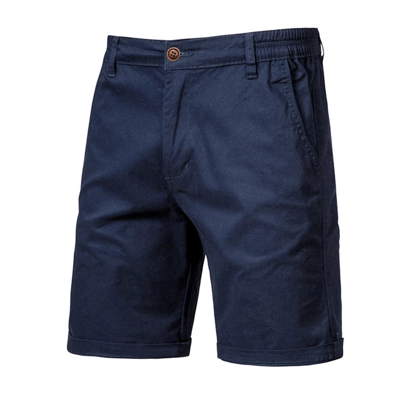 Classic Elastic Waist Chino Shorts