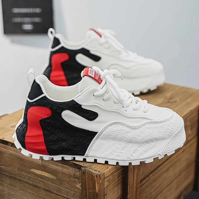 Letter Block Chunky Sole Sneakers