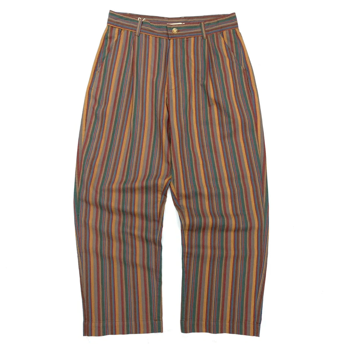 Casual Retro Stripe Drop-crotch Loose Pants