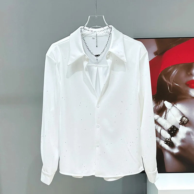 Starry Sequin Long Sleeved Shirt