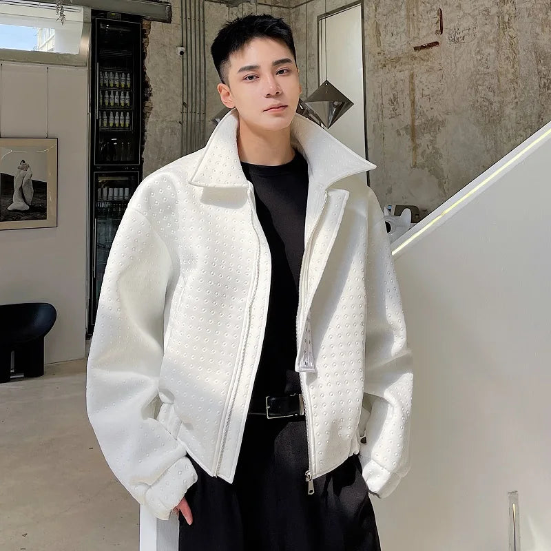 Metal Rivet Decoration Thickened Jacket