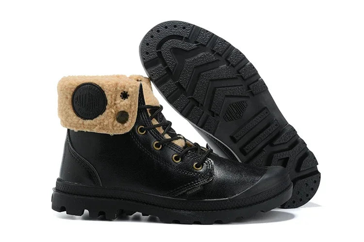 High Top Lace-Up Combat Boots