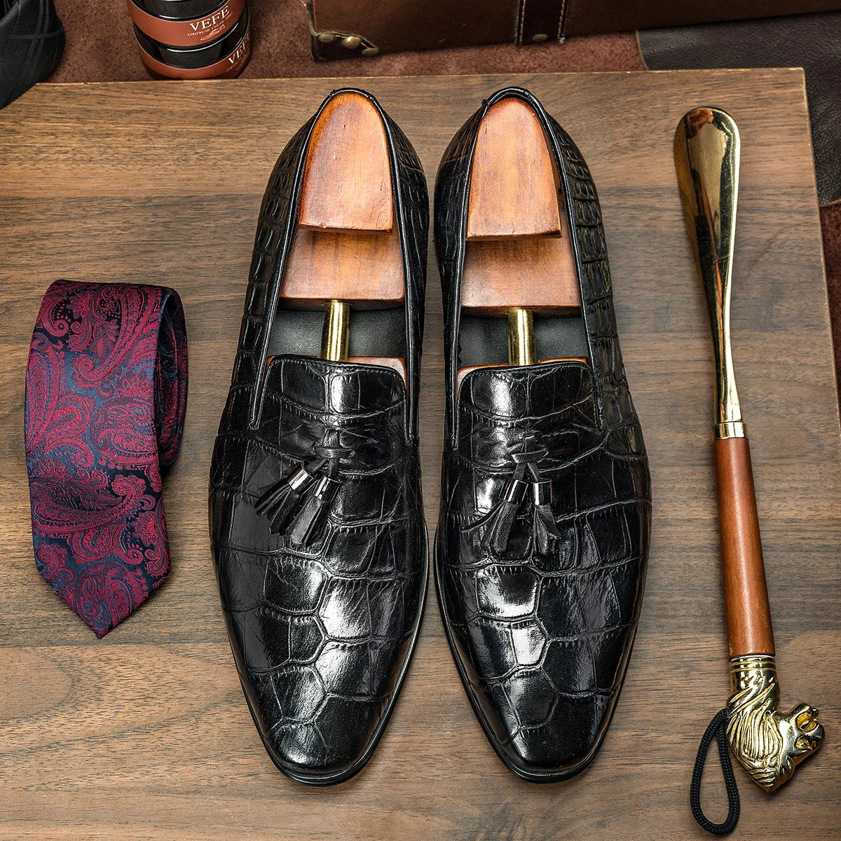 Vintage Croc Slip-On Loafers Shoes