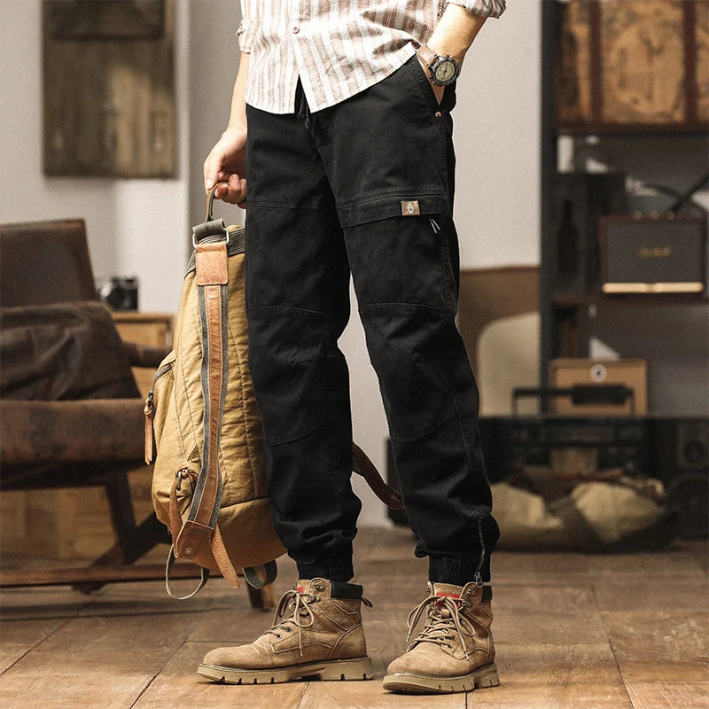 Solid Casual Jogger Fit Ankle Pants