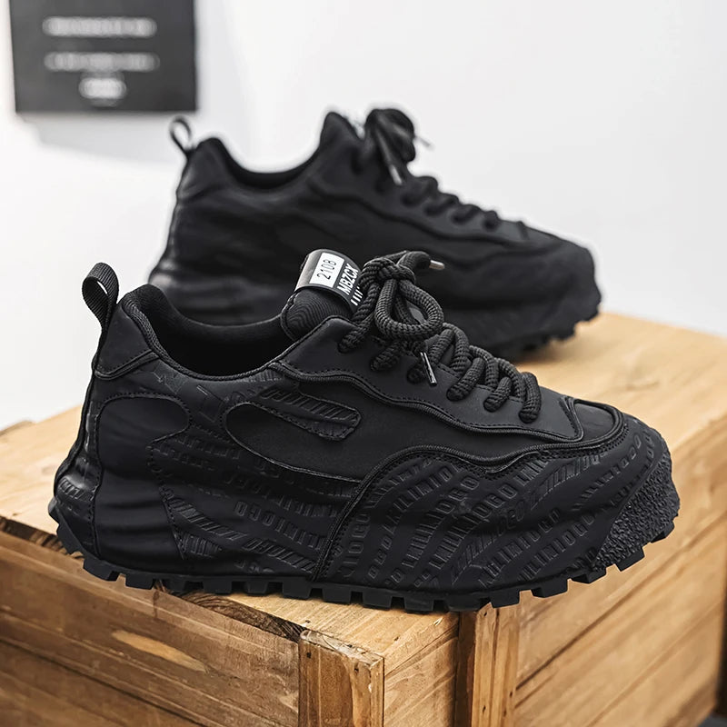 Letter Block Chunky Sole Sneakers