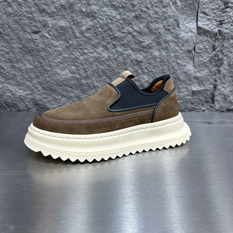 Thick Platform Round Toe Loafer Shoes