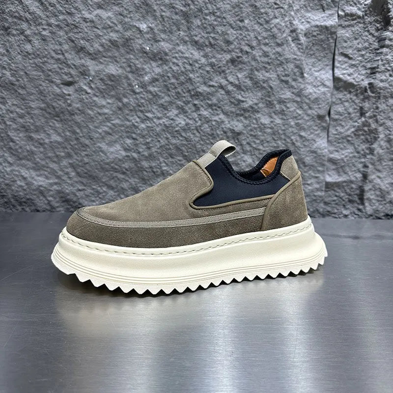 Thick Platform Round Toe Loafer Shoes
