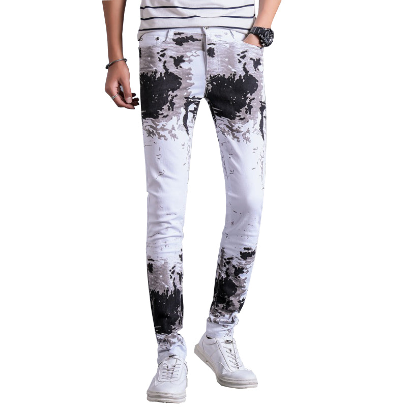 ASOS DESIGN skinny trouser in 60s mono floral | ASOS