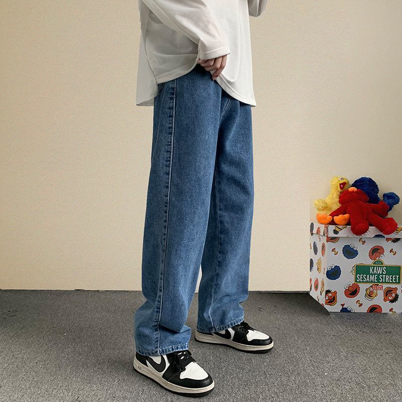 Solid Classic Straight Baggy Jeans – FanFreakz