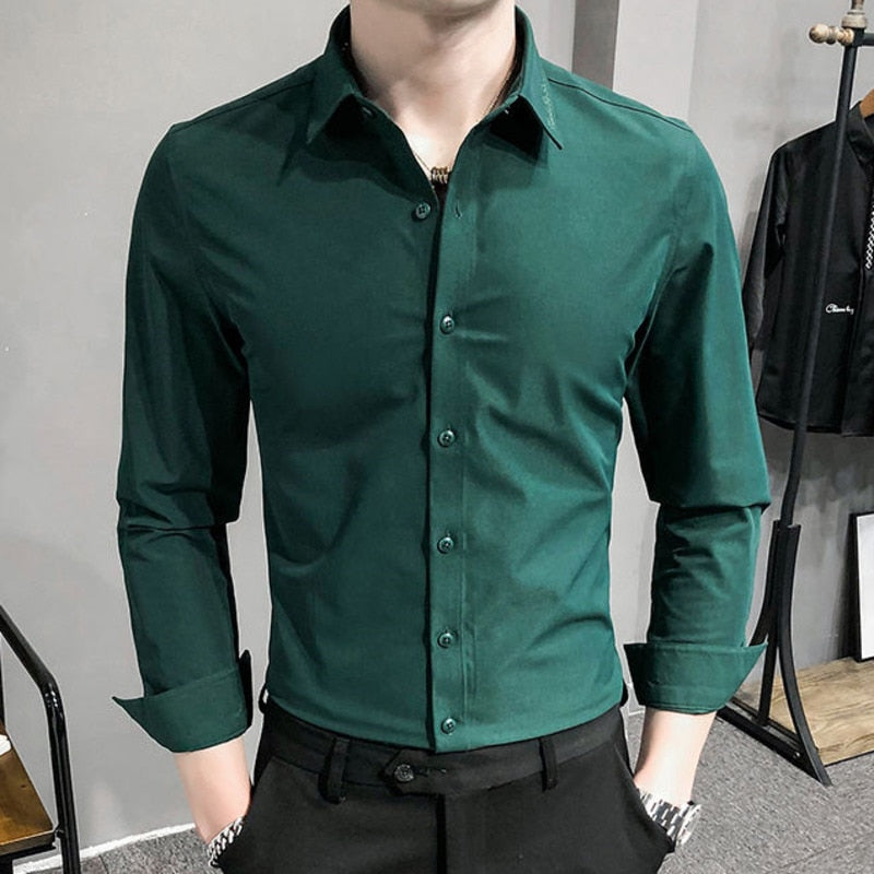 Solid Double Colour Casual Short Sleeves Style Men Shirts – FanFreakz