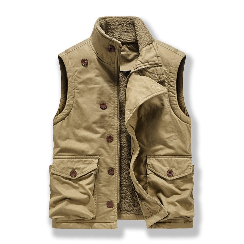 Winter Luxury Padding Sleeveless Stand Collar Vest – FanFreakz