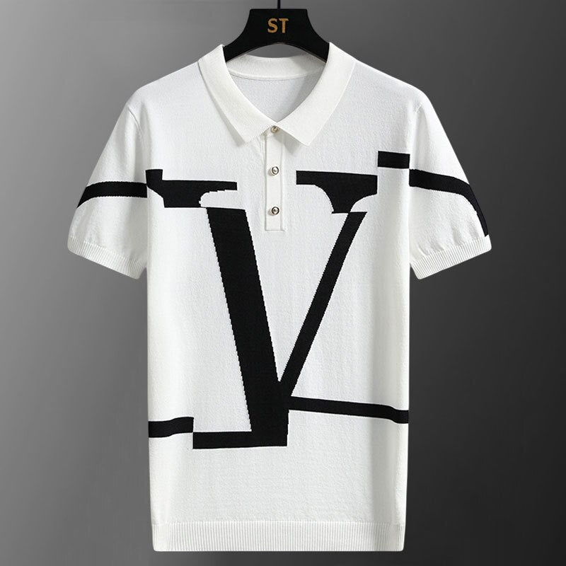 Louis Vuitton Luxury Brand Dark Gray Polo Shirt