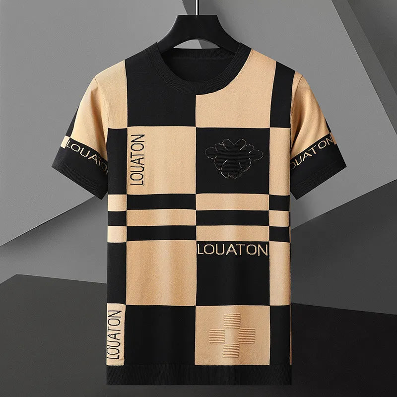 HOT Louis Vuitton Basic Pattern Logo Luxury Brand T-Shirt And