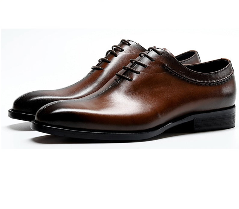 Clean with Bold Solid Design Men Oxford Shoes - FanFreakz
