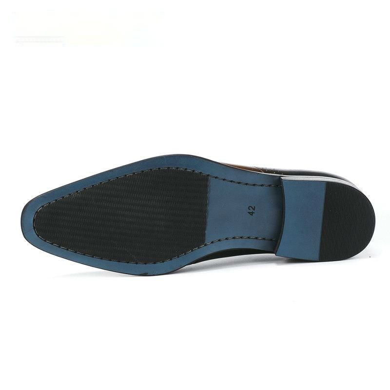 Elegant Pointed Toe Men Leather Business Oxford Shoes - FanFreakz