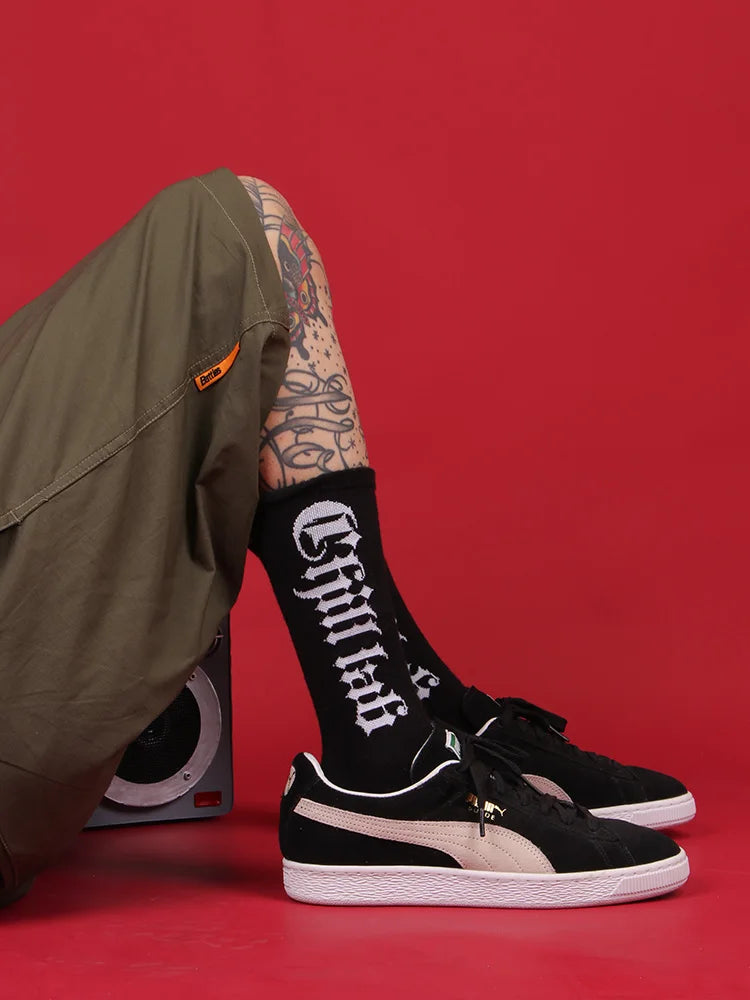 Gothic Letters Hip-hop Skateboard Socks