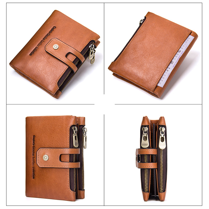 Vintage Compact Minimalist Men Genuine Leather Wallet – FanFreakz