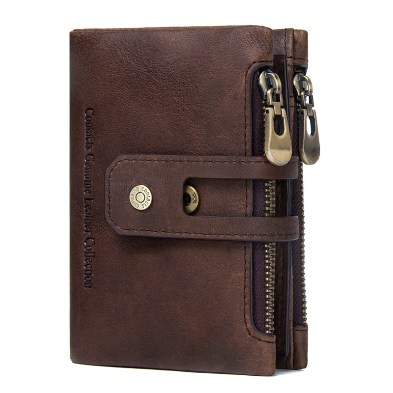 Genuine Leather Wallet For Men Women Original Cowhide Vintage