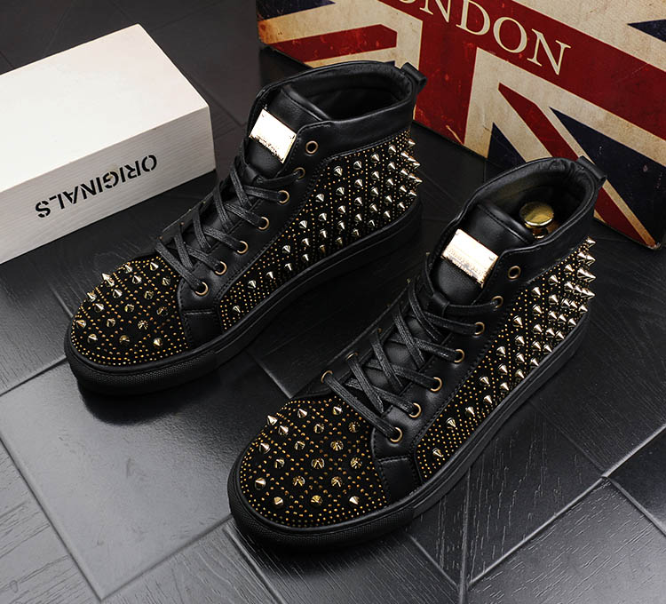 Men's Luxury Low Top Rivet Shoes