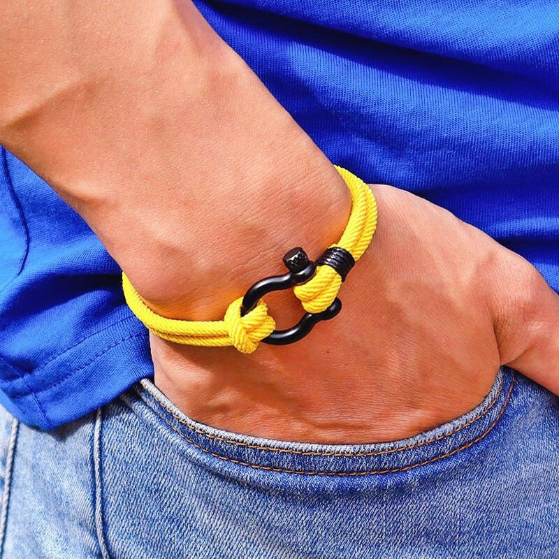 Milan Rope Horseshoe Buckle Bracelet