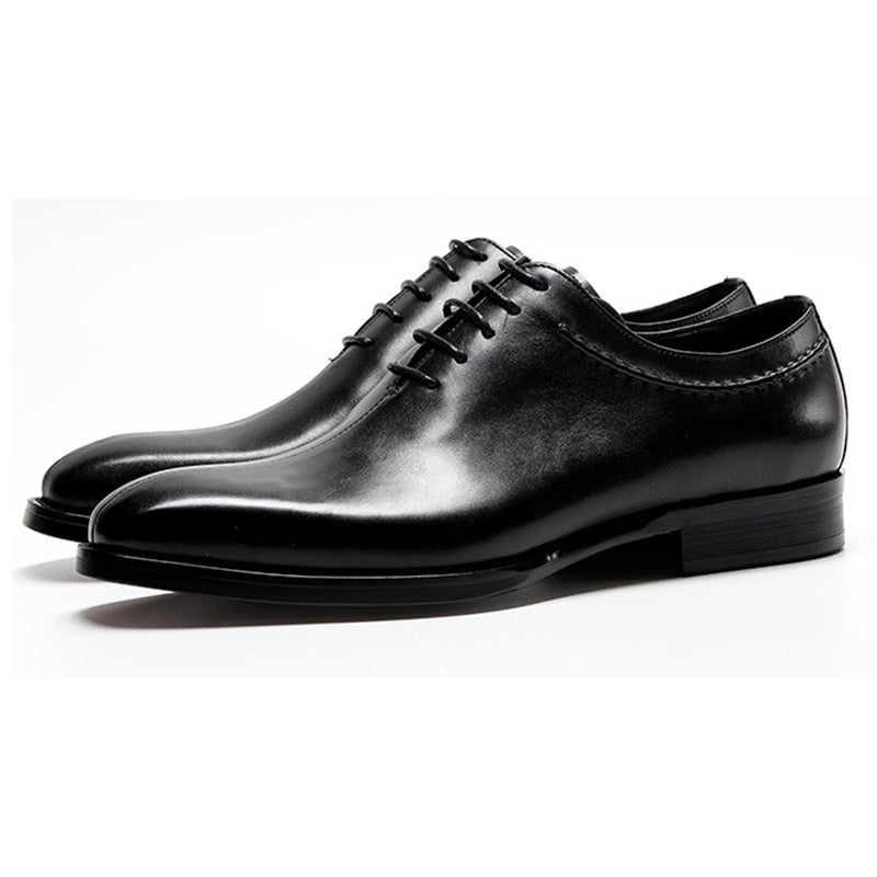 Clean with Bold Solid Design Men Oxford Shoes - FanFreakz