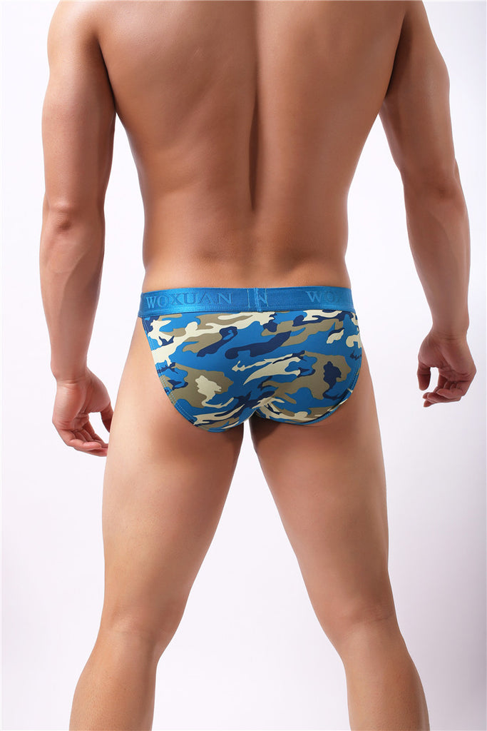 Camouflage Print Low Waist Sport Style Men Underwear - FanFreakz