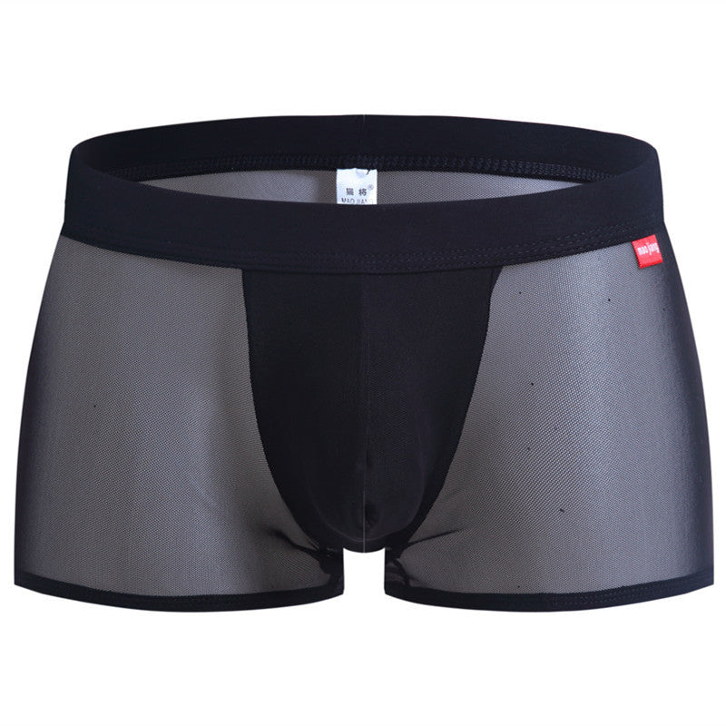 Boxer Briefs Mens Underwear Transparent Ultra-Thin Underwear