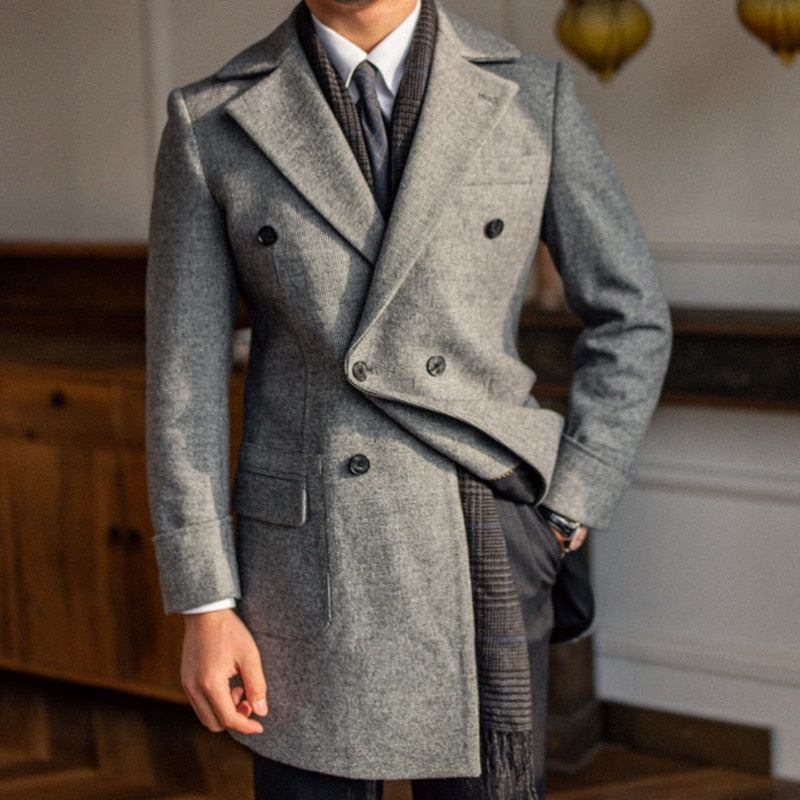 British Retro Tweed Wool Coat – FanFreakz