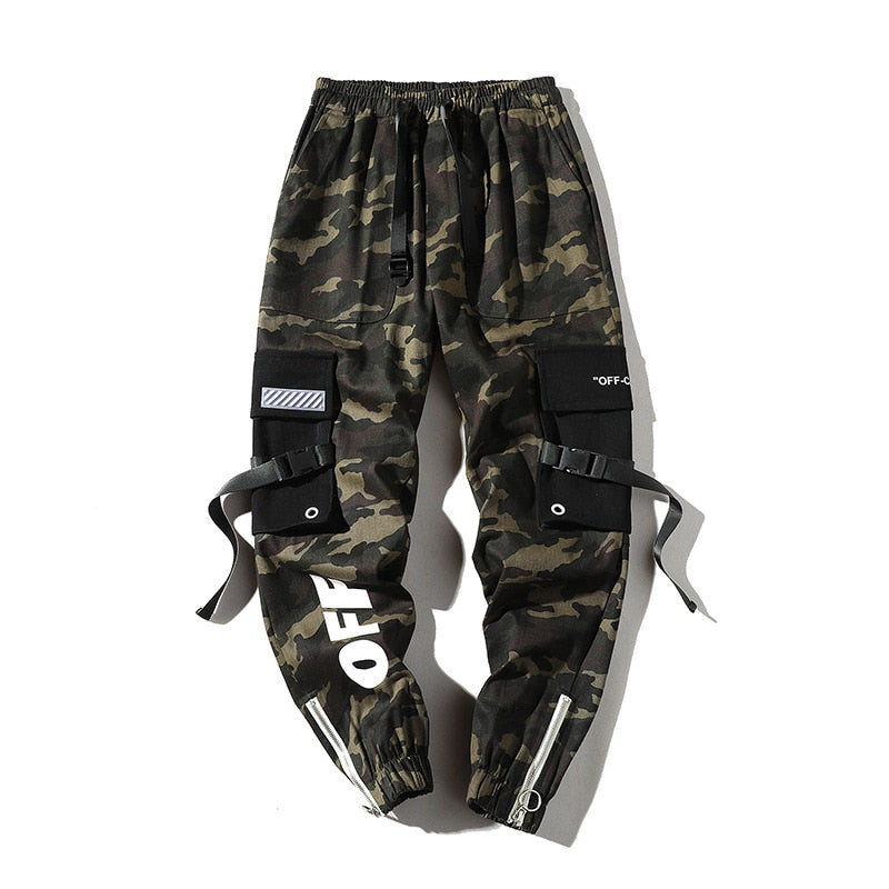 Camouflage Cotton Cargo with Patched Pocket Style Men Streetwear Pant - FanFreakz