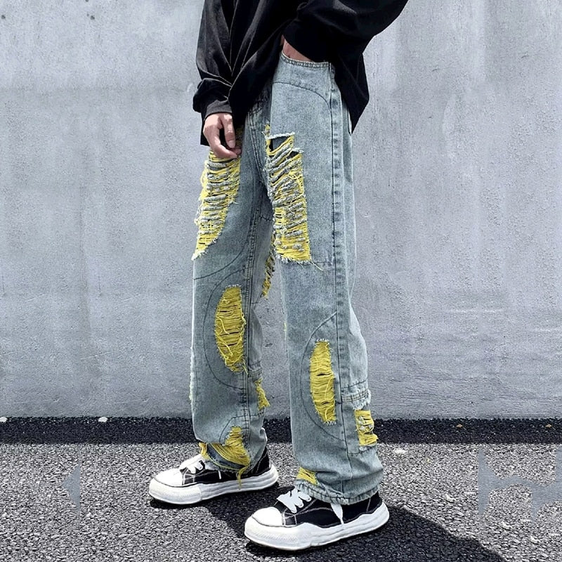 Star Letter Graphic Cargo Jeans - SWS Store⎮ Streetwear