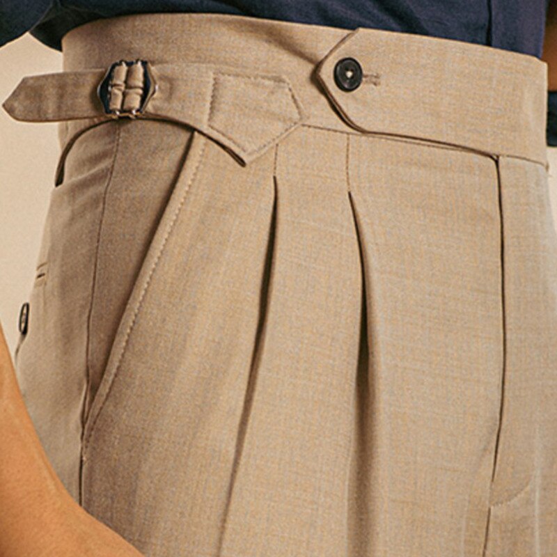 3Colors Long Pants For Men Fashion Wear High Waist Trouser Straight Leisure  Baggy Pants | Wish