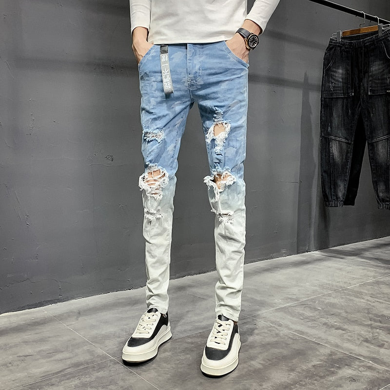 Super Skinny Non Ripped Stretch Men Jeans, FanFreakz