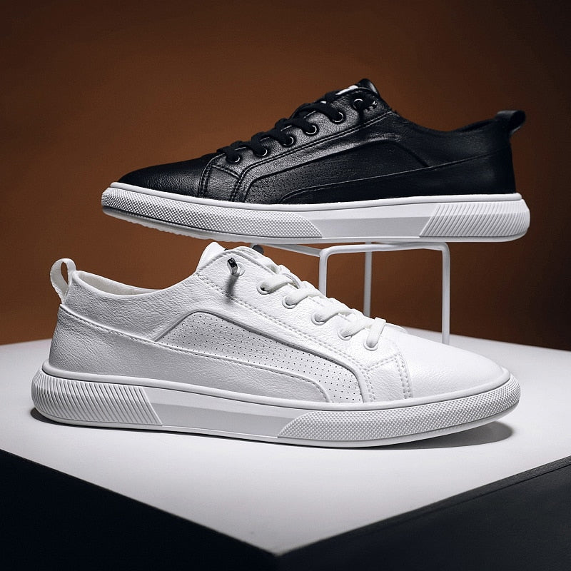 Simple 2025 leather sneakers