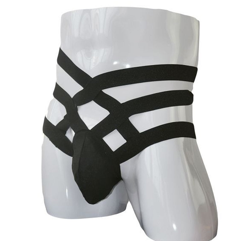 Men Black Bandage Sizzy Panty