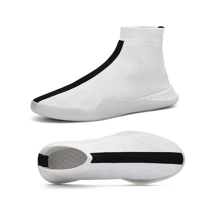 2020 New Male Sneakers Socks Shoes Light Large Size Running 47 Size White  Orange Walking High-top Jogging Outdoor Solid Color | Fruugo BH