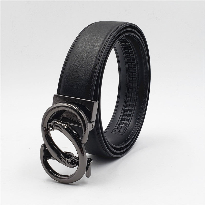 Famous New Mens Suit Belts Designer Automatic Buckles Black